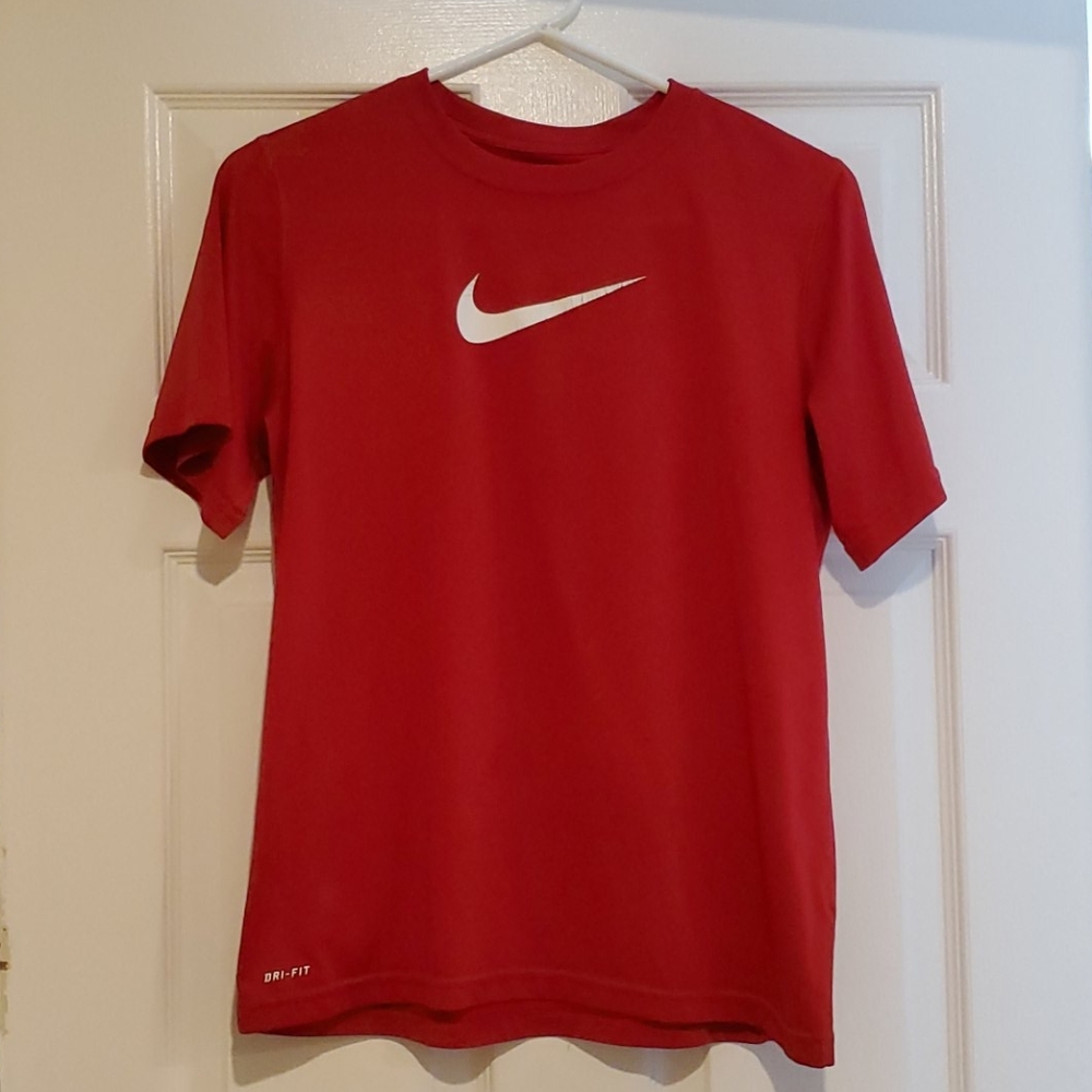 Red Nike Dri Fit shirt